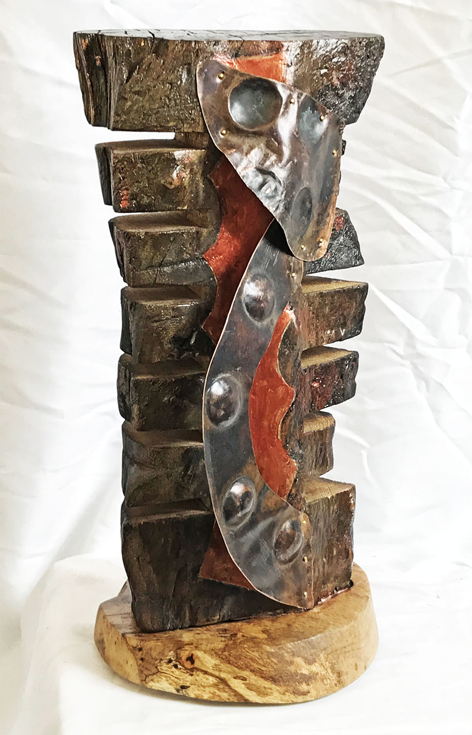 Wood-Metal Sculpture by Mike Laflin
